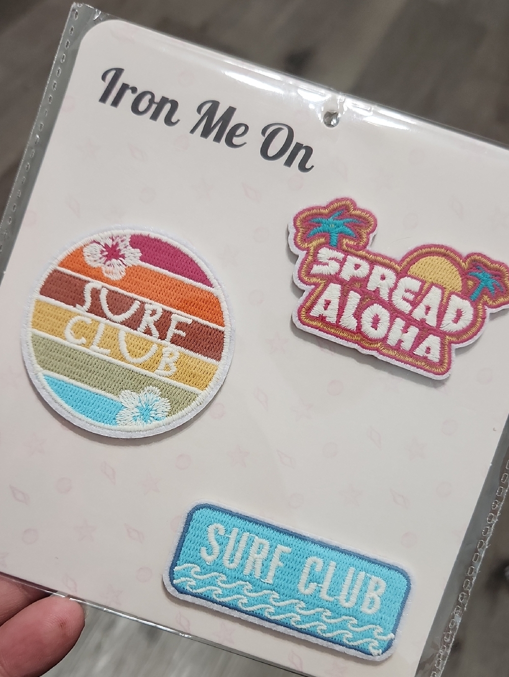 Patch Set Iron On Surf Club & Spread Aloha